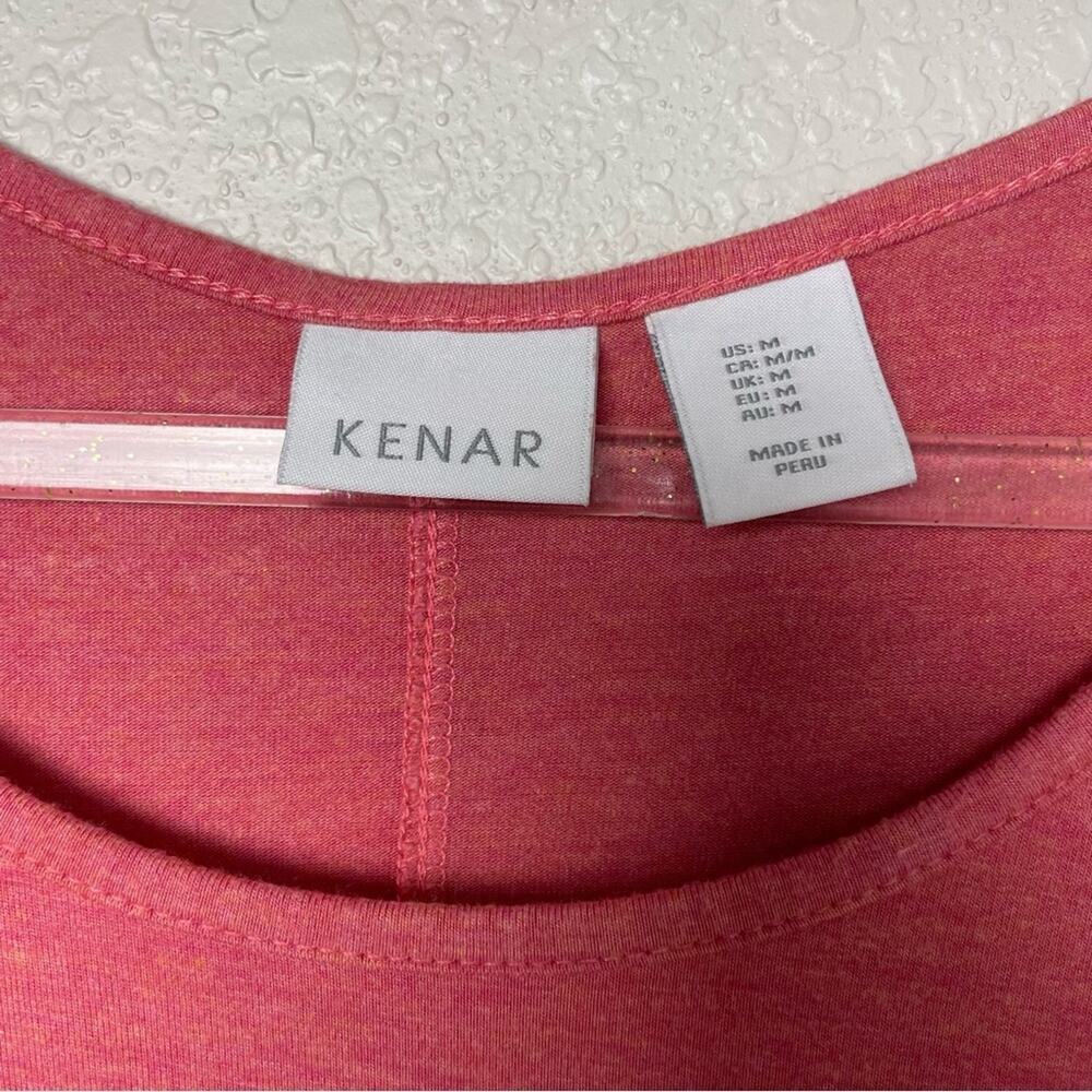 KENAR Scoopneck Sherbert Stretchy Hi Lo Top Size M - Picture 6 of 7